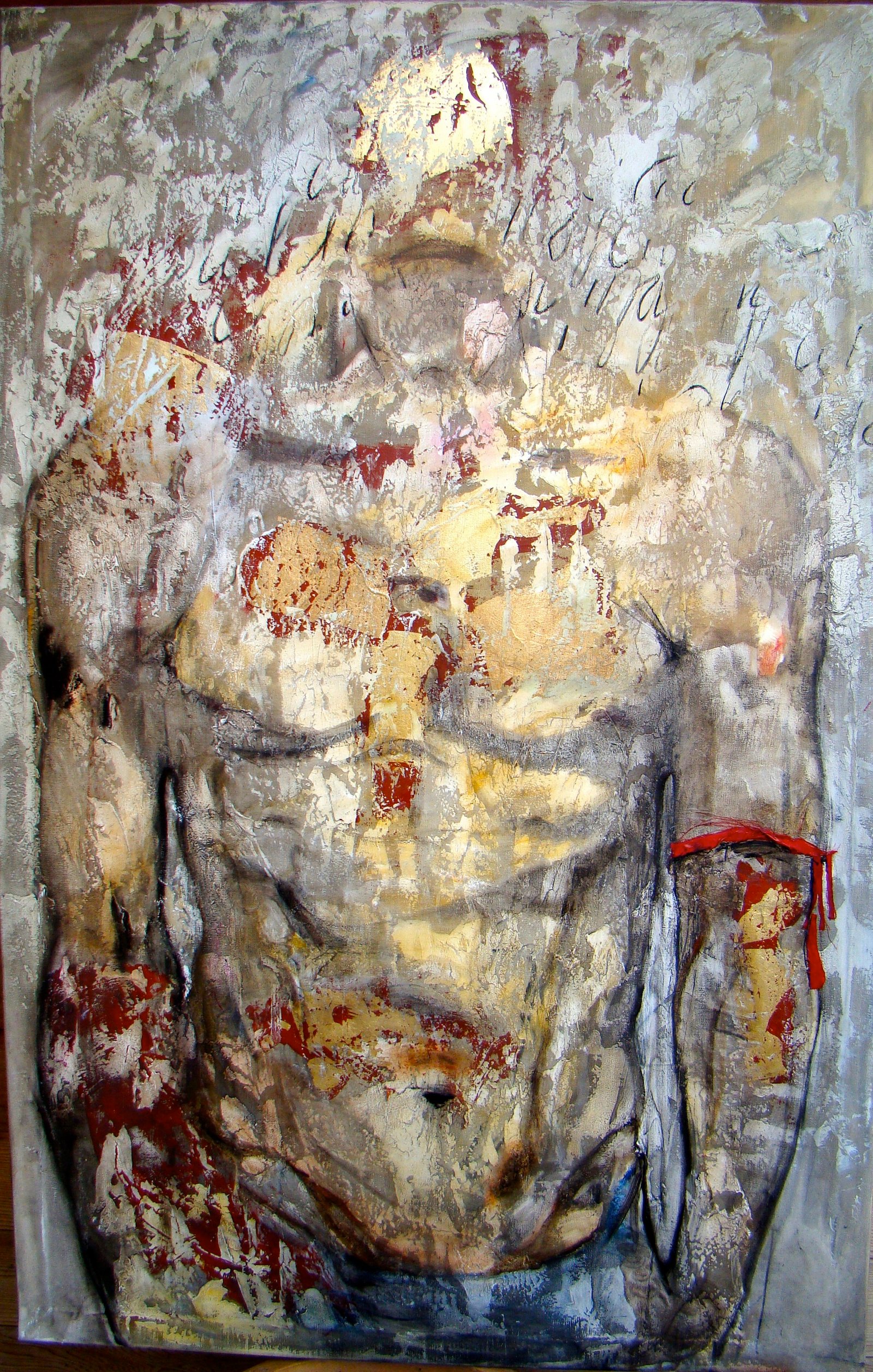 THE INVISIBLE, gesso, oil & mixte